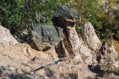 Radan dağ, Sırbistan için kaya oluşumu şeytanın şehrin muhteşem sonbahar manzara
