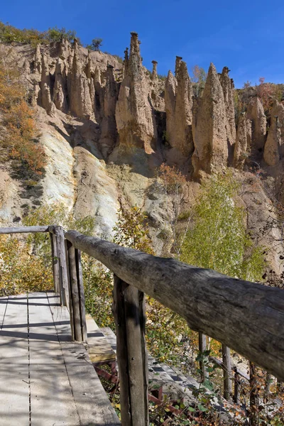 Amazing Autumn Landscape Rock Formation Devil Town Radan Mountain Serbia — Stock Photo, Image