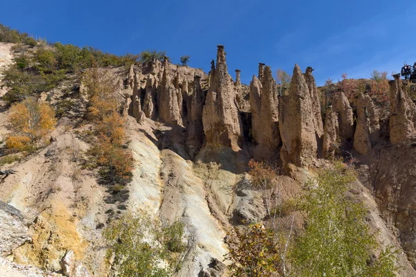 Amazing Autumn Landscape Rock Formation Devil Town Radan Mountain Serbia — стоковое фото