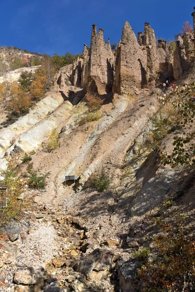 Amazing Autumn Landscape Rock Formation Devil Town Radan Mountain Serbia — стоковое фото
