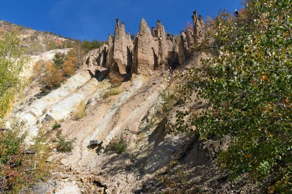 Amazing Autumn Landscape Rock Formation Devil Town Radan Mountain Serbia — стоковое фото