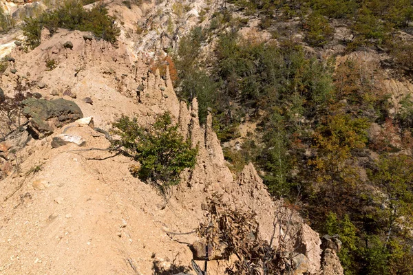 Erstaunliche Herbstliche Landschaft Der Felsenformation Teufelsstadt Radan Mountain Serbien — Stockfoto