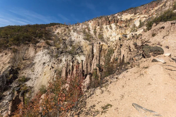 Fantastisk Höst Landskap Rock Formation Djävulens Stad Radan Mountain Serbien — Stockfoto