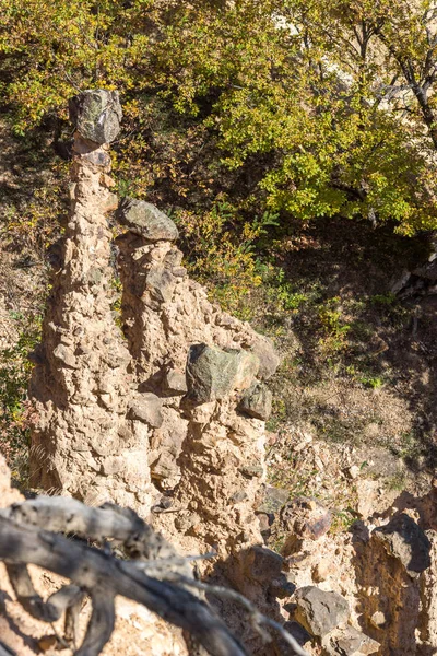 Erstaunliche Herbstliche Landschaft Der Felsenformation Teufelsstadt Radan Mountain Serbien — Stockfoto