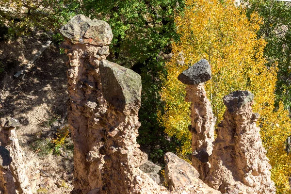 Erstaunliche Herbstliche Landschaft Der Felsenformation Teufelsstadt Radan Mountain Serbien — Stockfoto
