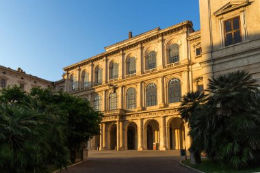 Rome, İtalya - 24 Haziran 2017: Gün batımı görünümü Palazzo Barberini - Ulusal Antik Sanat Galerisi Roma, İtalya