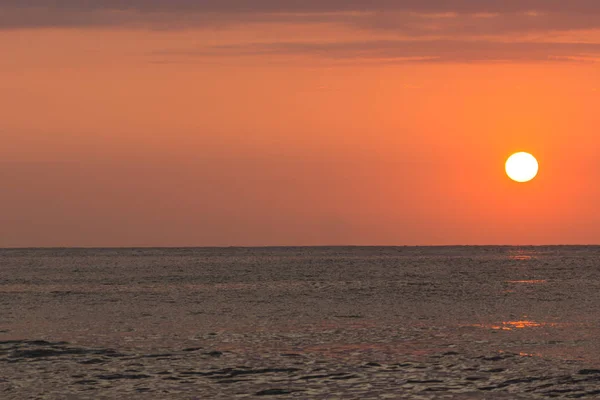 Increíble Panorama Del Amanecer Desde Playa Ciudad Tsarevo Región Burgas —  Fotos de Stock