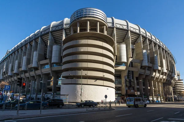 Madrid Spagna Gennaio 2018 Veduta Esterna Dello Stadio Santiago Bernabeu — Foto Stock