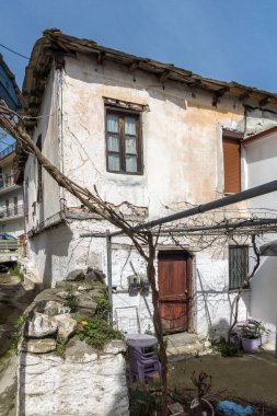 Eski ev ve ahşap yüzyıllarda Köyü Panagia, Thassos Adası, Doğu Makedonya ve Trakya, Yunanistan