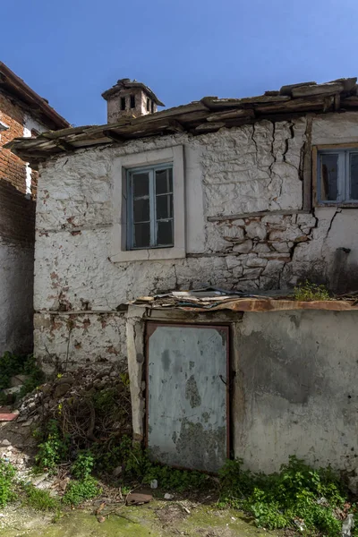 Antigua Casa Siglos Madera Aldea Panagia Isla Tasos Macedonia Oriental — Foto de Stock