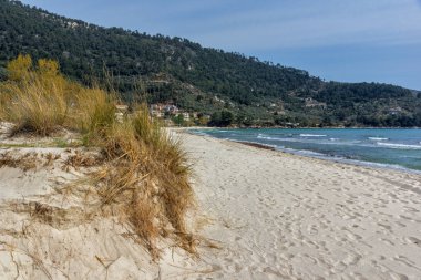 Golden beach, Thassos Adası, Doğu Makedonya ve Trakya, Yunanistan 