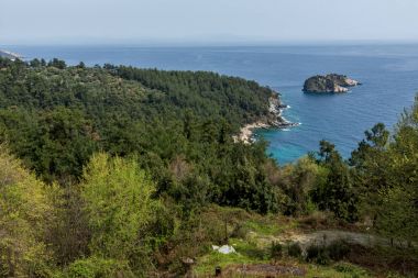 Taşöz, Doğu Makedonya ve Trakya, Yunanistan Gramvousa Adası'na muhteşem deniz manzarası