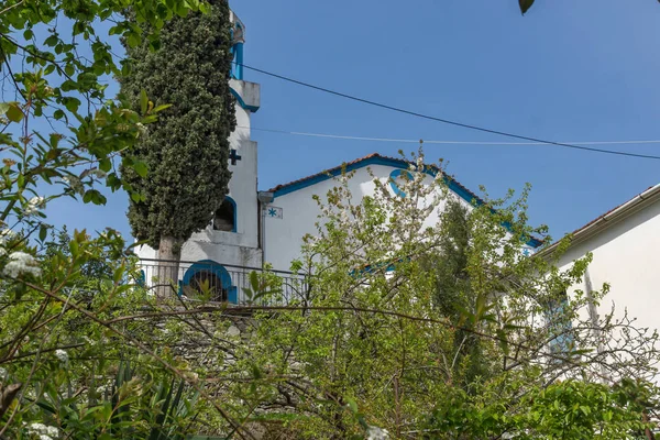 Igreja Ortodoxa Aldeia Potamia Ilha Thassos Macedônia Oriental Trácia Grécia — Fotografia de Stock