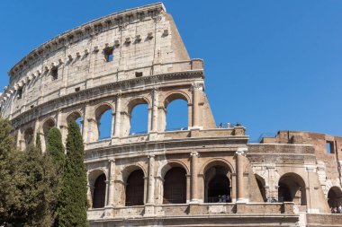 Rome, İtalya - 23 Haziran 2017: İnsanların önünde Kolezyum, Roma, İtalya