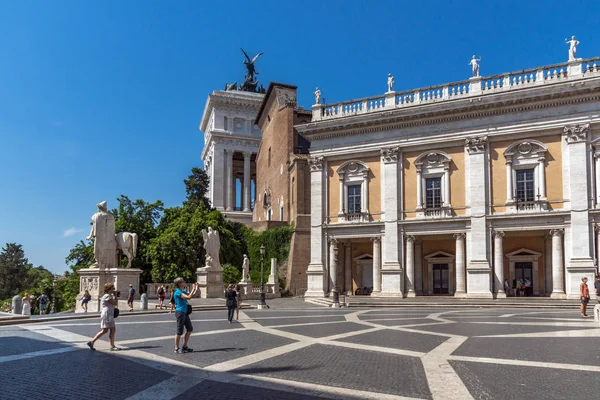 Рим Італія Червня 2017 Дивовижна Панорама Капітолійського Музеї Римі Італія — стокове фото