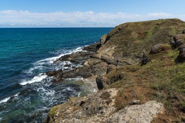 Sinemorets village, Burgaz bölge, Bulgaristan Veleka Nehri'nin ağzında bir plaj