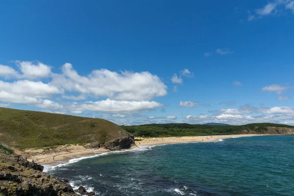 Une Plage Embouchure Rivière Veleka Village Sinemorets Région Burgas Bulgarie — Photo