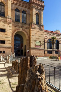 Madrid, İspanya - 21 Ocak 2018: Ulusal Doğa Bilimleri Müzesi Paseo de la Castellana Street City, Madrid, İspanya