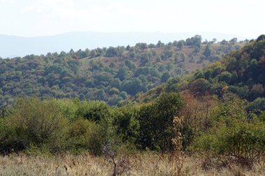 Glozhene Manastırı, Stara Planina Dağı (koca Balkan Dağları), Lofça bölge, Bulgaristan yakınındaki muhteşem manzara