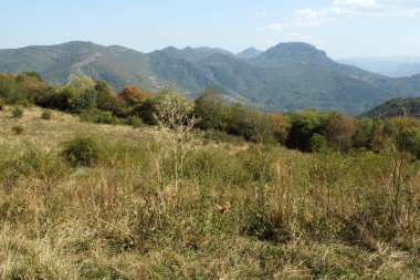 Glozhene Manastırı, Stara Planina Dağı (koca Balkan Dağları), Lofça bölge, Bulgaristan yakınındaki muhteşem manzara