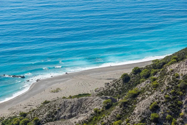 ギアロス ビーチ レフカダ島 イオニア諸島 ギリシャの青い海の海の絵 — ストック写真