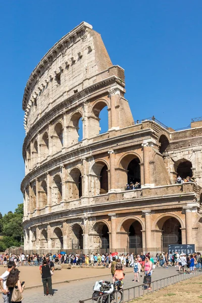 Rome Olaszország 2017 Június Csodálatos Kilátás Nyílik Colosseum Város Róma — Stock Fotó