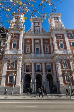 Madrid, İspanya - 21 Ocak 2018: Katolik Kilisesi şehir Madrid, İspanya