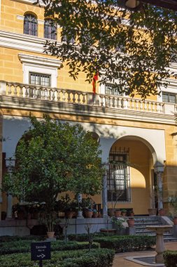 Madrid, İspanya - 21 Ocak 2018: Müze Sorolla şehir, Madrid, İspanya, cephe