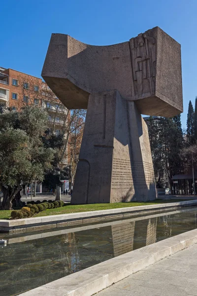 Madrid España Enero 2018 Monumento Jorge Juan Santacilia Plaza Colón — Foto de Stock