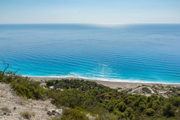 Seascape Blue Waters Gialos Beach Lefkada Ionian Islands Greece — Stock Photo, Image