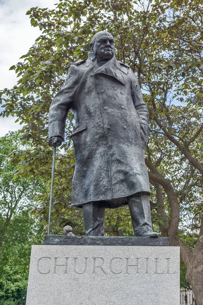 Londen Engeland Juni 2016 Monument Van Winston Churchill Westminster Londen — Stockfoto