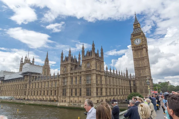 Londres Inglês Junho 2016 Casas Parlamento Westminster Londres Inglaterra Grã — Fotografia de Stock