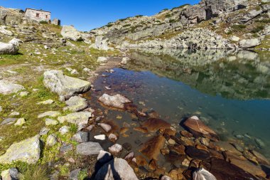 Muhteşem manzara korkunç göl, Rila Dağı, Bulgaristan