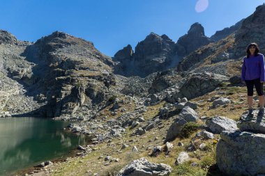 Muhteşem manzara korkunç göl, Rila Dağı, Bulgaristan