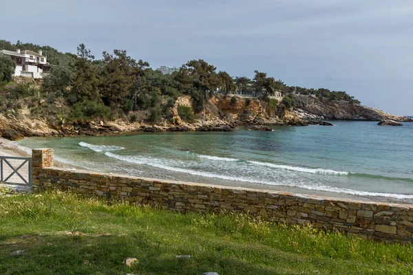 Nanılmaz Arkeolojik Aliki Thassos Adası Doğu Makedonya Trakya Yunanistan Harabelerde — Stok fotoğraf