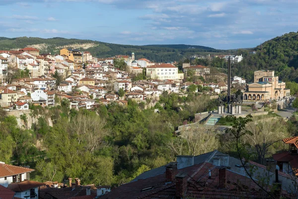 Veliko Tarnovo Bulgária 2017 Április Panoramamic Kilátás Város Veliko Tarnovo — Stock Fotó