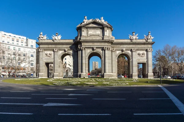 Madrid Spagna Gennaio 2018 Puerta Alcala Nella Città Madrid Spagna — Foto Stock