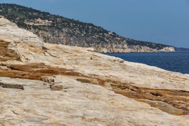 Giola doğal havuzda Thassos Adası, Doğu Makedonya ve Trakya, Yunanistan 