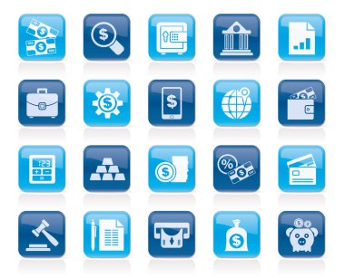 iş, finans ve banka simgeler - vector Icon set