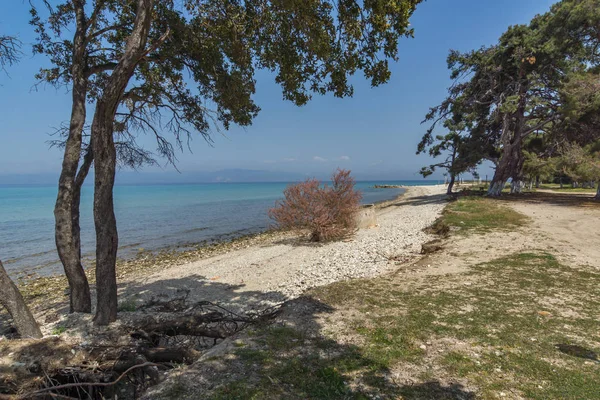 Spiaggia Ormos Prinou Isola Taso Macedonia Orientale Tracia Grecia — Foto Stock