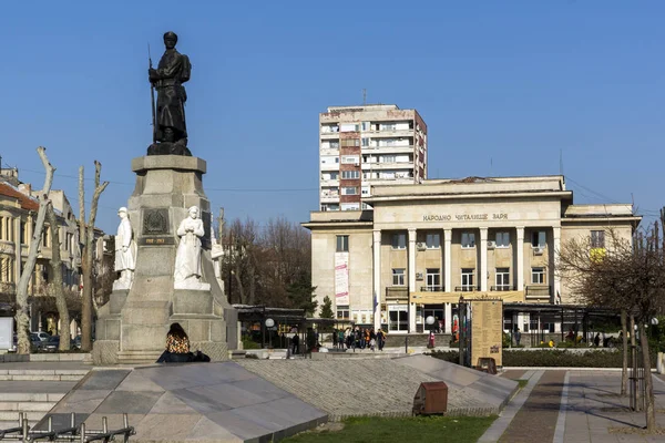 Haskovo Bulgária Március 2014 Fallen Emlékmű Háborúkban Központban Város Haskovo — Stock Fotó
