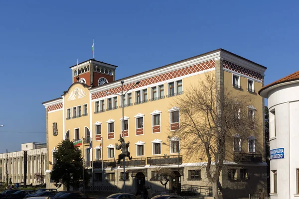 Haskovo Bulgarien Mars 2014 Byggnad Stadshuset Centrum Staden Haskovo Bulgarien — Stockfoto