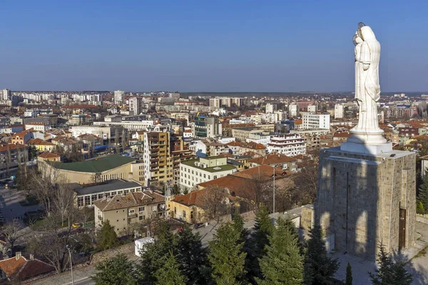 Haskovo Bulgaria March 2014 Biggest Monument Virgin Mary World Panorama Royalty Free Stock Photos