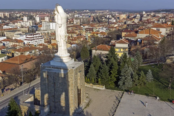 Haskovo Bulgaria March 2014 Biggest Monument Virgin Mary World Panorama Royalty Free Stock Photos