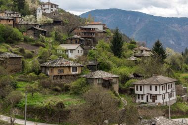 On dokuzuncu yüzyıl ile Kosova'nın otantik köy evleri, Plovdiv bölge, Bulgaristan