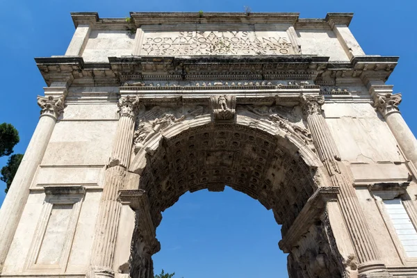 Rom Italien Juni 2017 Titusbogen Römischen Forum Der Stadt Rom — Stockfoto