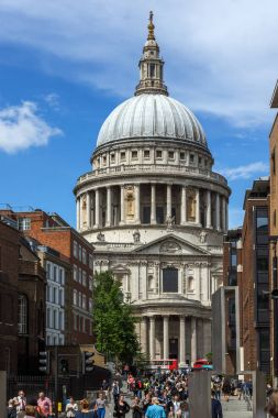Londra, İngiltere - 15 Haziran 2016: Londra, İngiltere, İngiltere'de St. Paul Katedrali şaşırtıcı