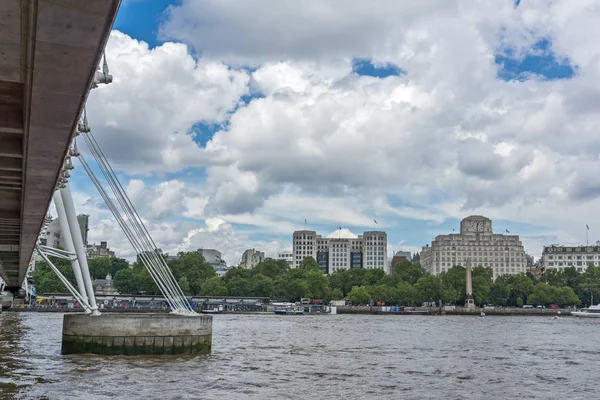 Londres Inglaterra Junio 2016 Vista Panorámica Del Río Támesis Ciudad —  Fotos de Stock