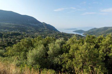 Kıyı şeridi Lefkada, Ionian Islands, Yunanistan inanılmaz manzara
