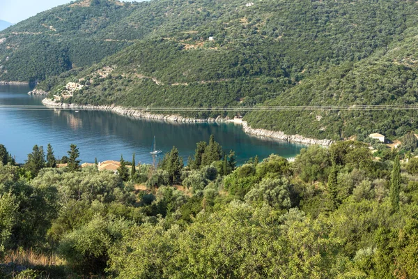 Increíble Paisaje Costa Lefkada Islas Jónicas Grecia —  Fotos de Stock